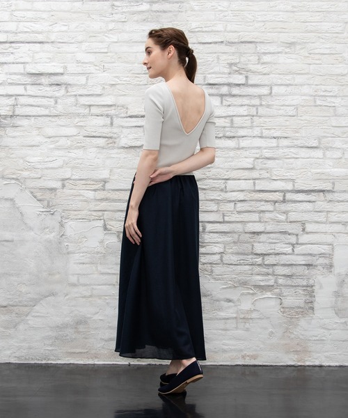 Chacott 美品 ボイルコンビニットワンピース/胸カップ入りインナー付き Chacott（チャコット）の「ボイルコンビニットワンピース/胸カップ入り