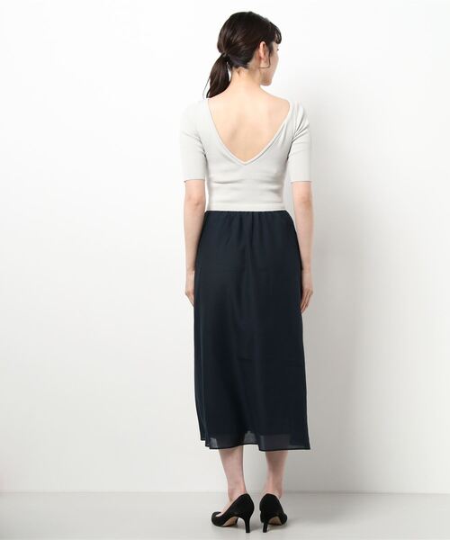 Chacott（チャコット）の「ボイルコンビニットワンピース/胸カップ入り