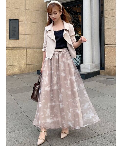 RESEXXY（リゼクシー）の「カラーライトジャケット（ライダースジャケット・レディース・ブラック/ブラウン/ベージュ・FREE）」の8枚目の写真