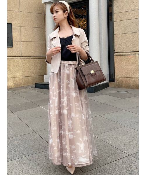 RESEXXY（リゼクシー）の「カラーライトジャケット（ライダースジャケット・レディース・ブラック/ブラウン/ベージュ・FREE）」の10枚目の写真