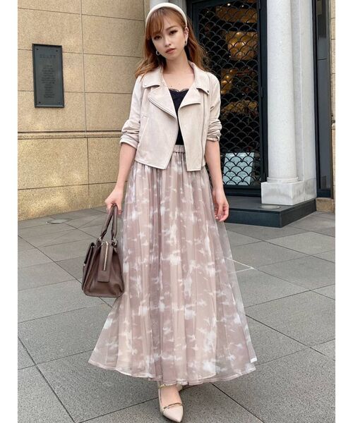 RESEXXY（リゼクシー）の「カラーライトジャケット（ライダースジャケット・レディース・ブラック/ブラウン/ベージュ・FREE）」の11枚目の写真