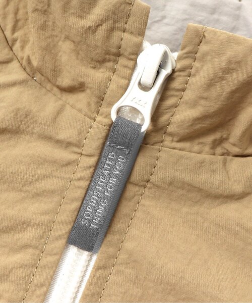 apres les cours（アプレレクール）の「バイカラーウィンドブレーカー（ナイロンジャケット・キッズ・ブラウン/マスタード・120/140/90/130/100/110/80）」の13枚目の写真