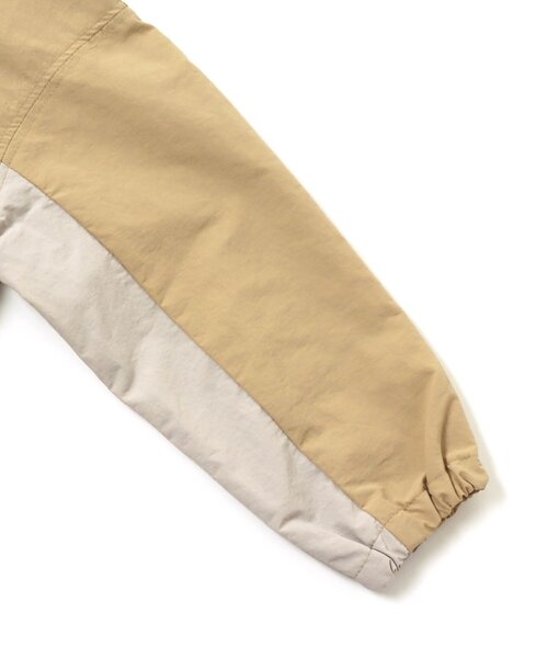 apres les cours（アプレレクール）の「バイカラーウィンドブレーカー（ナイロンジャケット・キッズ・ブラウン/マスタード・120/140/90/130/100/110/80）」の7枚目の写真