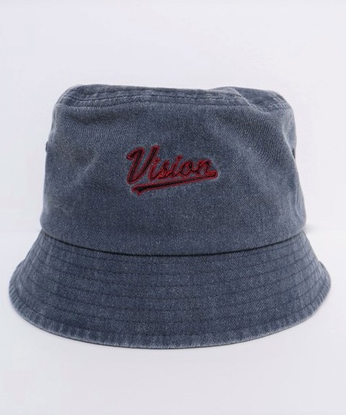 VISION STREET WEAR(ヴィジョンストリートウェア)の「VISION STREET WEAR ピグメントツイル刺繍バケットハット(ハット・メンズ・ブラック/ネイビー/ブルー・FREE)」の3枚目の写真