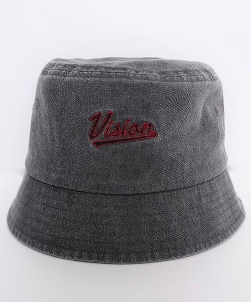 VISION STREET WEAR(ヴィジョンストリートウェア)の「VISION STREET WEAR ピグメントツイル刺繍バケットハット(ハット・メンズ・ブラック/ネイビー/ブルー・FREE)」の2枚目の写真