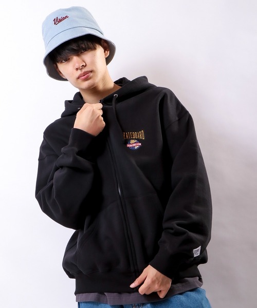 VISION STREET WEAR(ヴィジョンストリートウェア)の「VISION STREET WEAR ピグメントツイル刺繍バケットハット(ハット・メンズ・ブラック/ネイビー/ブルー・FREE)」の14枚目の写真