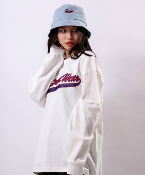 VISION STREET WEAR(ヴィジョンストリートウェア)の「VISION STREET WEAR ピグメントツイル刺繍バケットハット(ハット・メンズ・ブラック/ネイビー/ブルー・FREE)」の5枚目の写真