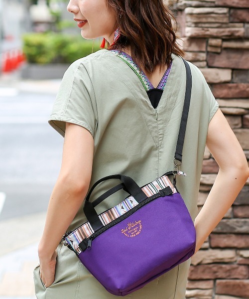 チチカカ（チチカカ）の「ペアポーチショルダーバッグ（ショルダーバッグ・レディース・ブラック/パープル/キャメル・FREE）」の3枚目の写真