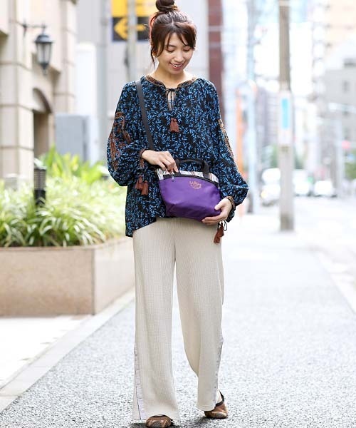 チチカカ（チチカカ）の「ペアポーチショルダーバッグ（ショルダーバッグ・レディース・ブラック/パープル/キャメル・FREE）」の15枚目の写真