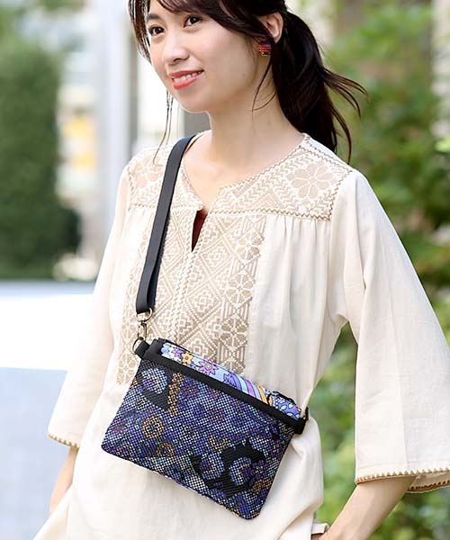 チチカカ（チチカカ）の「ペアポーチショルダーバッグ（ショルダーバッグ・レディース・ブラック/パープル/キャメル・FREE）」の17枚目の写真