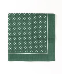 HOUSEHOLD GOODS | 【LABOUR AND WAIT】POLKADOT HANDKERCHIEF GREEN(ハンカチ/ハンドタオル)