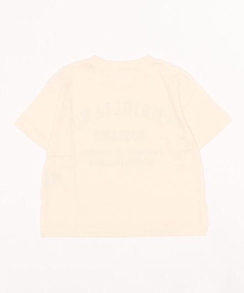 LOWRYS FARM(ローリーズファーム)の「カレッジロゴTシャツ 956756(Tシャツ/カットソー・キッズ・チャコールグレー/オフホワイト/グリーン/アイボリー・110cm/120cm/130cm)」の5枚目の写真