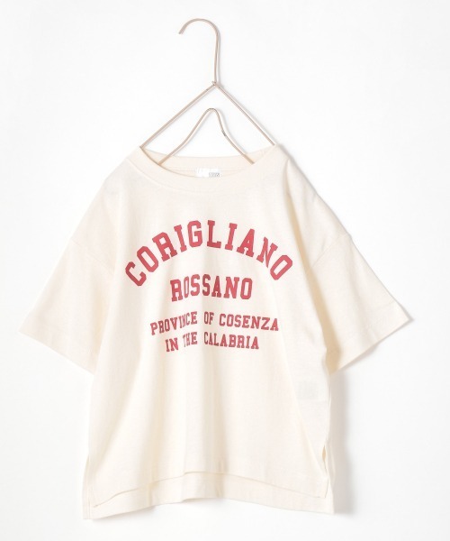LOWRYS FARM(ローリーズファーム)の「カレッジロゴTシャツ 956756(Tシャツ/カットソー・キッズ・チャコールグレー/オフホワイト/グリーン/アイボリー・110cm/120cm/130cm)」の12枚目の写真