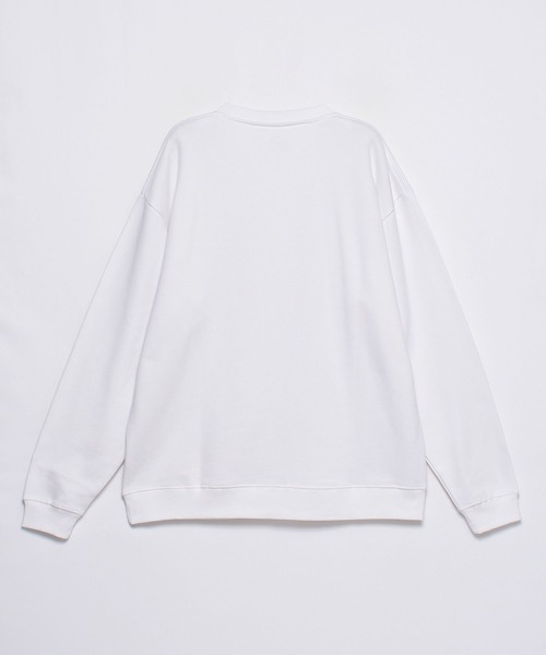 ワッペン付スエット / 長袖 / トップス / シンプル / カジュアル