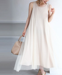cawaii | 腰回りが着膨れしない チュールワンピース(ワンピース)