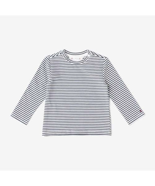 TOMMY HILFIGER(トミーヒルフィガー)の「BABY オーバーオールセット(サロペット/オーバーオール・キッズ・マルチ/ホワイト・80cm/90cm/75cm)」の6枚目の写真