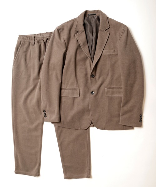 UNION STATION(ユニオンステーション)の「エアリーフラノイージーパンツ【セットアップ対応】(スラックス・メンズ・グレイッシュベージュ/チャコール/ブラック・L/M/S)」の13枚目の写真