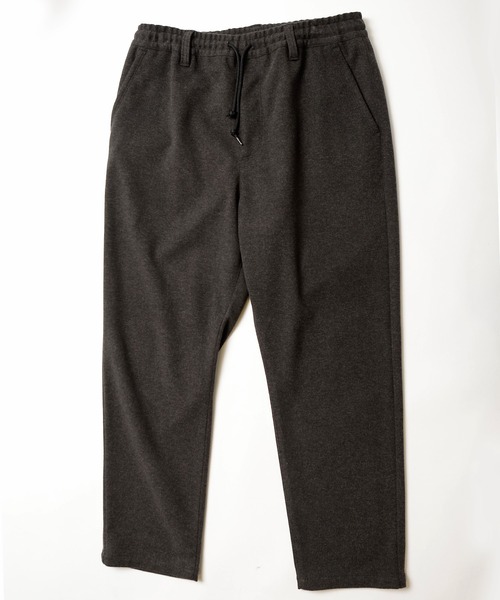 UNION STATION(ユニオンステーション)の「エアリーフラノイージーパンツ【セットアップ対応】(スラックス・メンズ・グレイッシュベージュ/チャコール/ブラック・L/M/S)」の12枚目の写真
