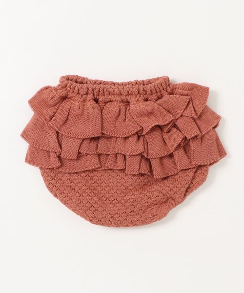 mimi poupons（ミミプポン）の「フリルパンツ ニット レンガ（その他ベビー用品・キッズ・レンガ・ONE SIZE）」の3枚目の写真