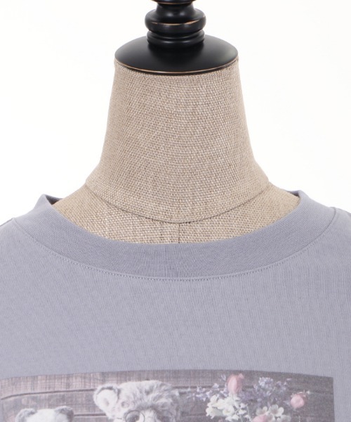 axes femme POETIQUE(アクシーズファムポエティック)の「おかしなお茶会長袖Tシャツ(Tシャツ/カットソー・レディース・ラベンダー/グレイッシュベージュ/ブルー・MEDIUM)」の18枚目の写真