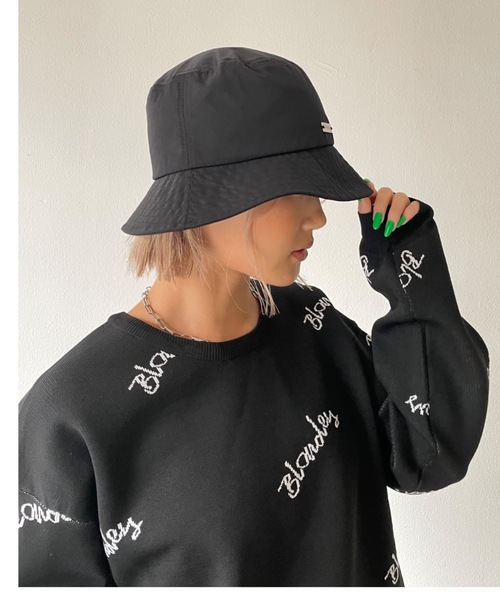 BLONDEY（ブロンディ）の「プレート付きバケットハット（ハット・レディース・ブラック・FREE）」の14枚目の写真