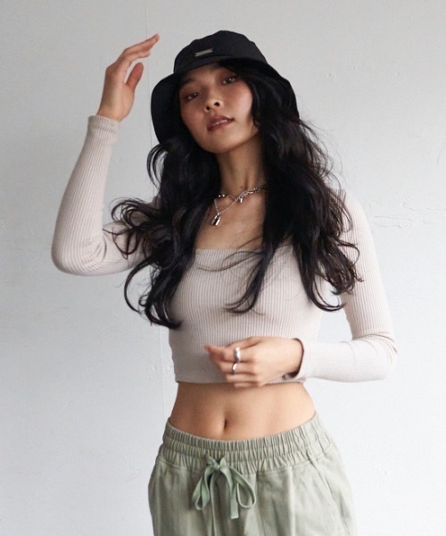 BLONDEY（ブロンディ）の「プレート付きバケットハット（ハット・レディース・ブラック・FREE）」の21枚目の写真