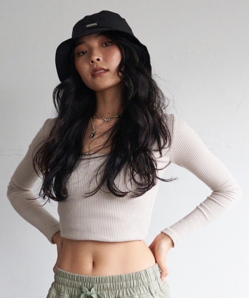 BLONDEY（ブロンディ）の「プレート付きバケットハット（ハット・レディース・ブラック・FREE）」の12枚目の写真