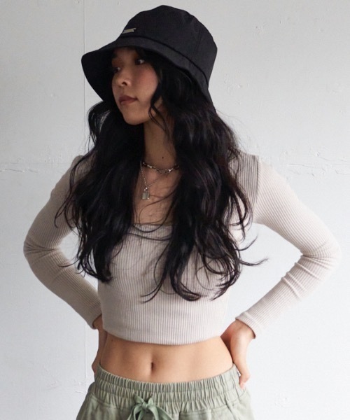 BLONDEY（ブロンディ）の「プレート付きバケットハット（ハット・レディース・ブラック・FREE）」の15枚目の写真