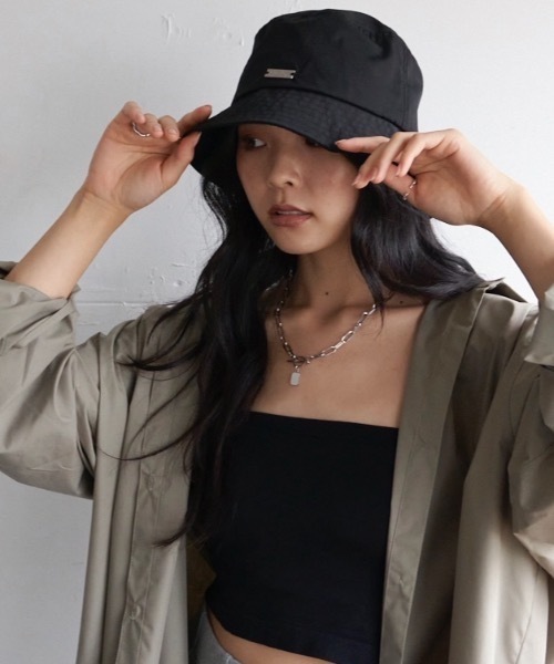 BLONDEY（ブロンディ）の「プレート付きバケットハット（ハット・レディース・ブラック・FREE）」の16枚目の写真