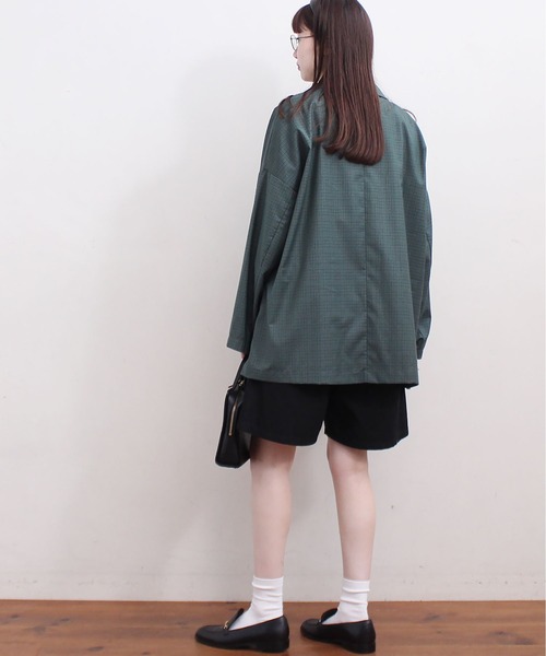 fig Ｌondon（フィグロンドン）の「●UNCLE　CHECK　BZ（ブルゾン・レディース・グリーン/ベージュ・FREE）」の16枚目の写真