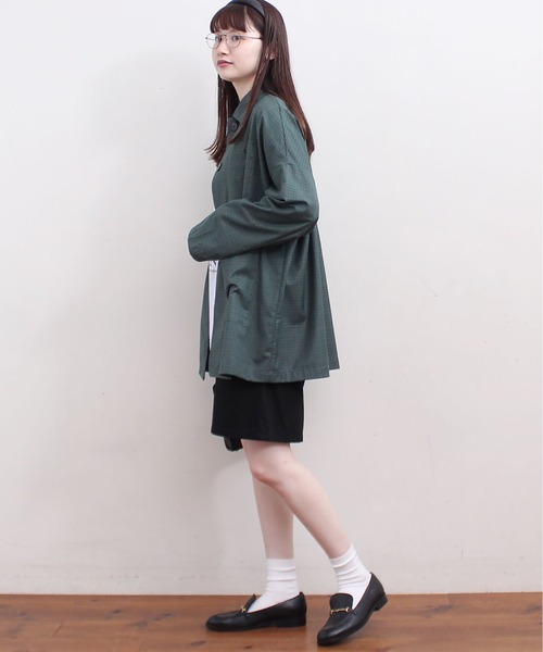 fig Ｌondon（フィグロンドン）の「●UNCLE　CHECK　BZ（ブルゾン・レディース・グリーン/ベージュ・FREE）」の17枚目の写真