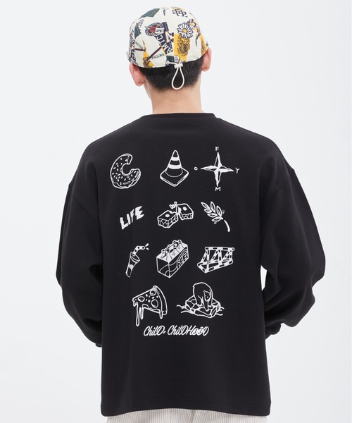 ROMANTIC CROWN(ロマンティッククラウン)の「【ROMANTIC CROWN】MEMORIZE LONG SLEEVE / ロマンティッククラウン メモライズ グラフィック ロングスリーブ Tシャツ(Tシャツ/カットソー・メンズ・ブラック/ホワイト/ライトイエロー・SMALL/MEDIUM/LARGE/X-LARGE)」の3枚目の写真