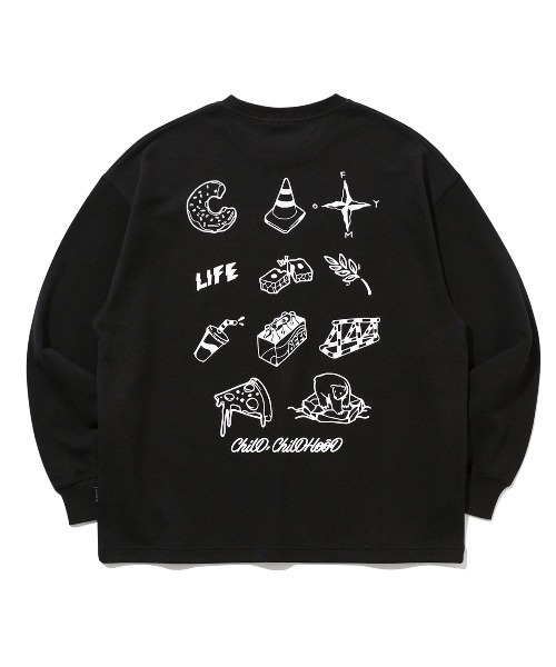 ROMANTIC CROWN(ロマンティッククラウン)の「【ROMANTIC CROWN】MEMORIZE LONG SLEEVE / ロマンティッククラウン メモライズ グラフィック ロングスリーブ Tシャツ(Tシャツ/カットソー・メンズ・ブラック/ホワイト/ライトイエロー・SMALL/MEDIUM/LARGE/X-LARGE)」の16枚目の写真
