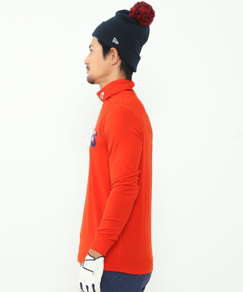 MEN＞BEAMS GOLF ORANGE LABEL / レイヤーロゴ タートルネックシャツ