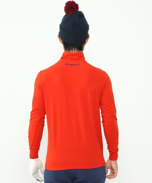 MEN＞BEAMS GOLF ORANGE LABEL / レイヤーロゴ タートルネックシャツ