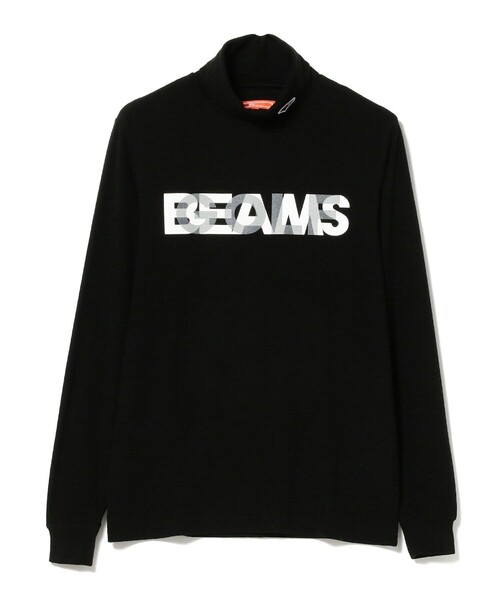 MEN＞BEAMS GOLF ORANGE LABEL / レイヤーロゴ タートルネックシャツ