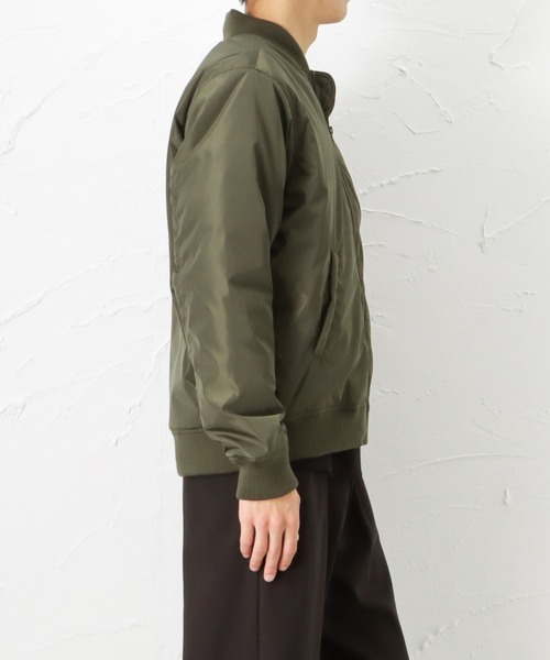 NAVY(ネイビー)の「MA-1タイプブルゾン 中綿ジャケット(MA-1・メンズ・ブラック/グレー/カーキ・M/L/XL/XXL)」の11枚目の写真