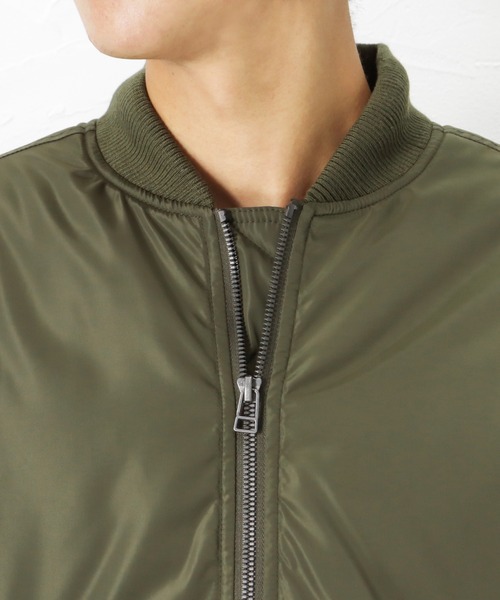 NAVY(ネイビー)の「MA-1タイプブルゾン 中綿ジャケット(MA-1・メンズ・ブラック/グレー/カーキ・M/L/XL/XXL)」の13枚目の写真