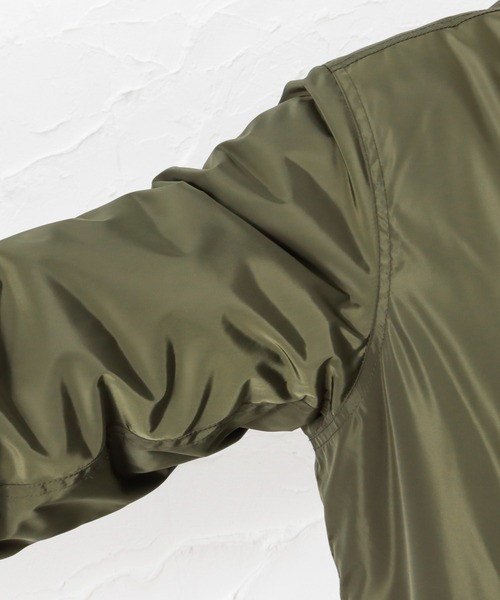 NAVY(ネイビー)の「MA-1タイプブルゾン 中綿ジャケット(MA-1・メンズ・ブラック/グレー/カーキ・M/L/XL/XXL)」の14枚目の写真