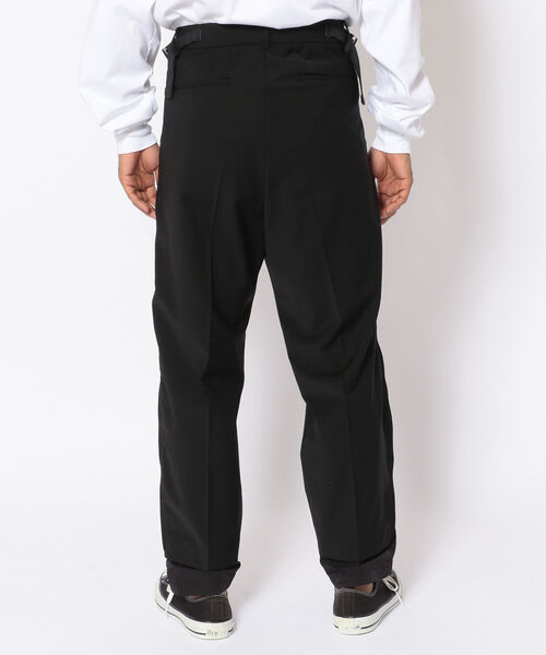 LUSOR（ルーソル）の「LUSOR（ルーソル）WOOL ZIP SLACKS（その他パンツ・メンズ・ブラック/グレー・SMALL/MEDIUM）」の4枚目の写真