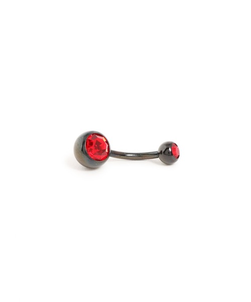 MORPH(モルフ)の「MORPH モルフ ネイブル ボディーピアス 14ゲージ 10mm(ノーマル)(ピアス(片耳用)・レディース・ライトブルー/スカイブルー/ブラック/レッド/ブルー/グリーン/ライトグリーン/エメラルド/クリア/レインボー/ラベンダー/バイオレット/ローズ/ライトピンク・10)」の1枚目の写真