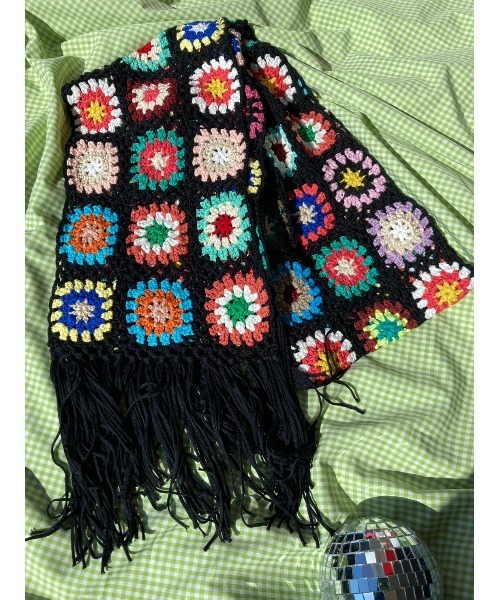 MM6 Maison Margiela クロシェ編みマフラー アルパカ混 MM6 Maison