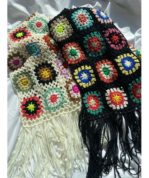 WC（ダブル シー）の「クロシェ編みマフラー（マフラー）」 - WEAR