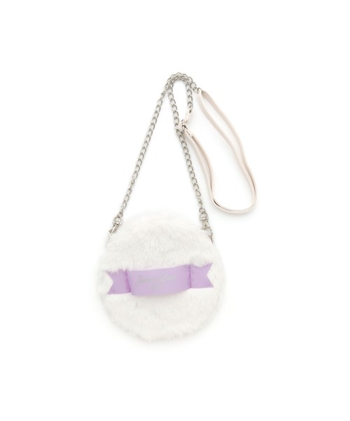 JENNI love（ジェニィラブ）の「パフ風ファーポシェット（ショルダーバッグ・キッズ・オフホワイト/ラベンダー/ピンク・F）」の6枚目の写真