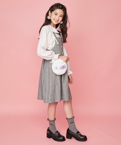 JENNI love（ジェニィラブ）の「パフ風ファーポシェット（ショルダーバッグ・キッズ・オフホワイト/ラベンダー/ピンク・F）」の17枚目の写真