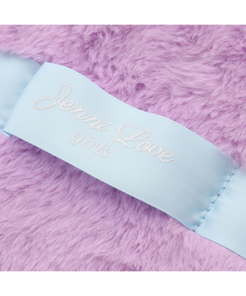 JENNI love（ジェニィラブ）の「パフ風ファーポシェット（ショルダーバッグ・キッズ・オフホワイト/ラベンダー/ピンク・F）」の5枚目の写真