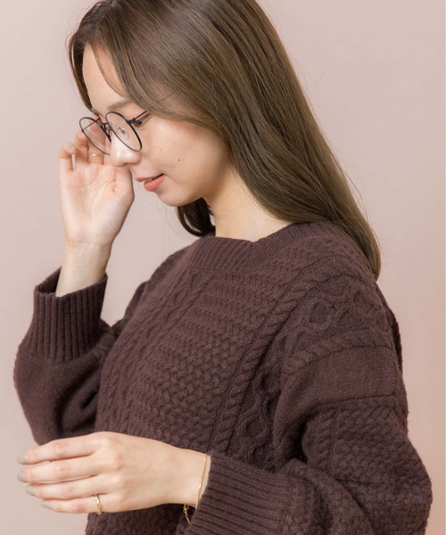 flower（フラワー）の「ラブリーカラーグラス2（メガネ・レディース・カーキ/ピンク/ブラック・FREE）」の13枚目の写真