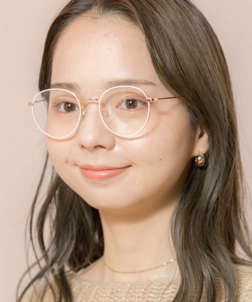 flower（フラワー）の「ラブリーカラーグラス2（メガネ・レディース・カーキ/ピンク/ブラック・FREE）」の16枚目の写真