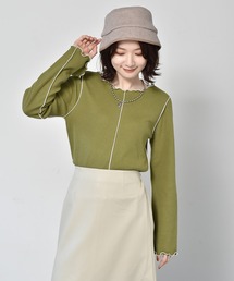 RETRO GIRL | 配色メロウワッフルTee(Tシャツ/カットソー)