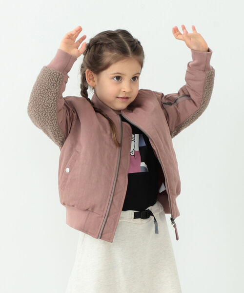 B:MING by BEAMS（ビーミングバイビームス）の「B:MING by BEAMS / ボアコンビ MA-1（90~140cm）（MA-1・キッズ・カーキ/ピンク系その他・120/130/140/100/110/90）」の13枚目の写真